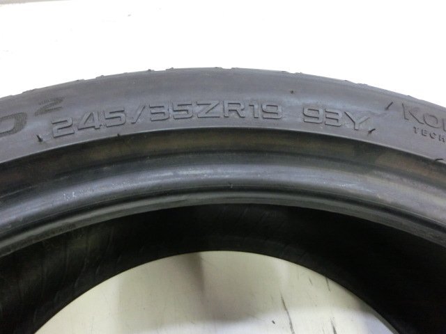 K20-2071 深溝 中古タイヤ Hankook ventus V12 evo2 245/35R19 93Y (2本)の画像5