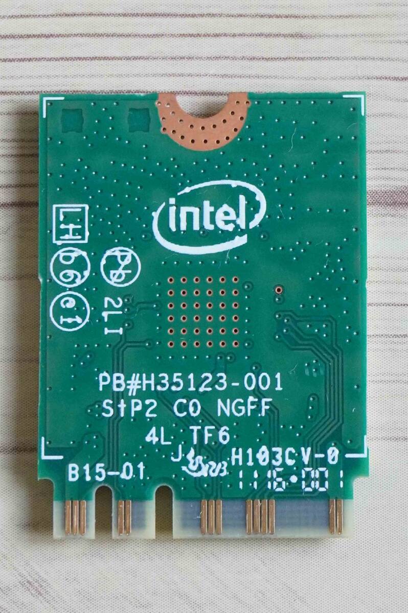 動作品 Intel Dual Band Wireless-AC 3165 3165NGW 無線LANカード の画像2