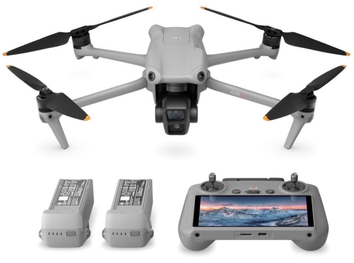 DJI Air 3 Fly Moreコンボ（DJI RC 2 ディスプレイ付送信機付属）国内正規品 初年度無償賠償責任保険付帯