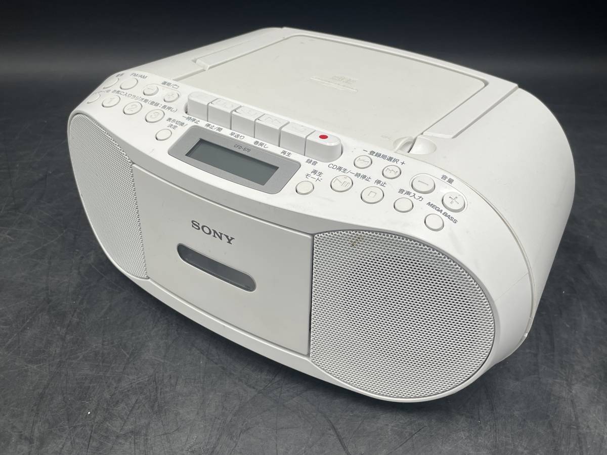 SONY/ソニー パーソナル オーディオ システム ラジカセ 2016年製 オーディオ機器 CD カセット ラジオ FM AM CFD-S70_画像1