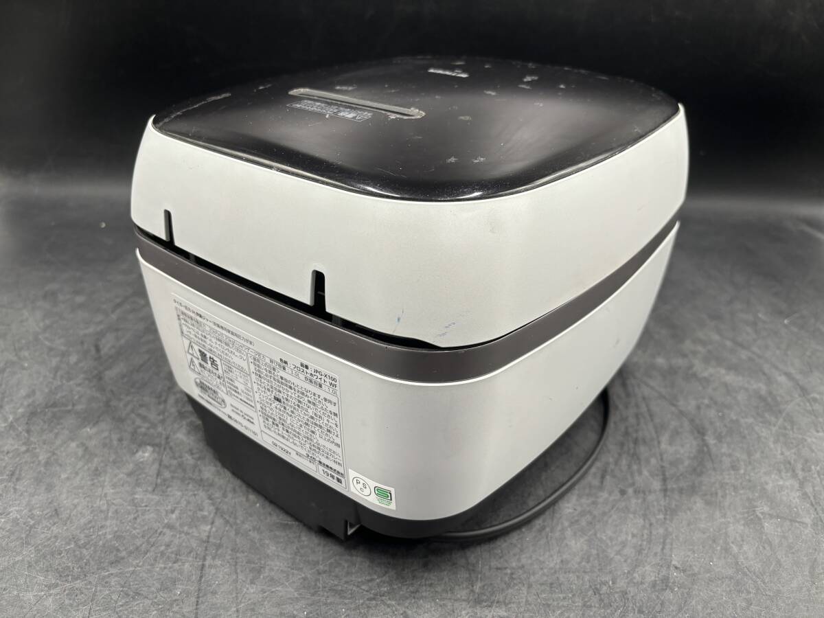 TIGER/タイガー 圧力 IH 炊飯 ジャー 5.5合炊き フロストホワイト 2019年製 炊飯器 タッチパネル JPG-X100の画像2