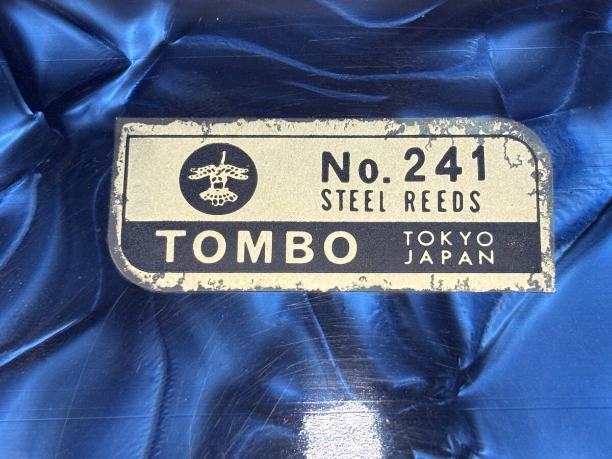 TOMBO/トンボ No.241 STEEL REEDS アコーディオン ハードケース付き 鍵盤 楽器 昭和 レトロ _画像8