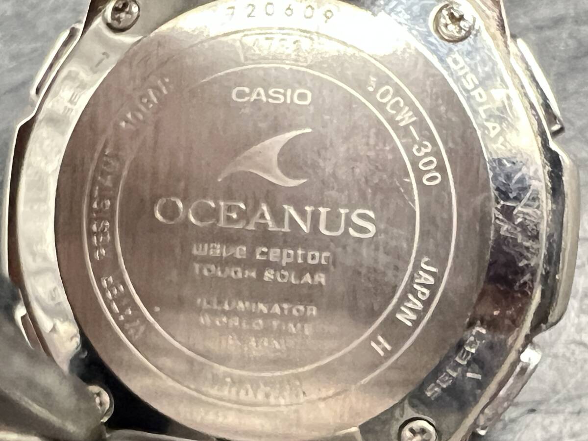 CASAIO/カシオ OCEANUS/オシアナス デジアナ メンズ 腕時計 タフ ソーラー 電波 グレー 文字盤 OCW-300の画像6