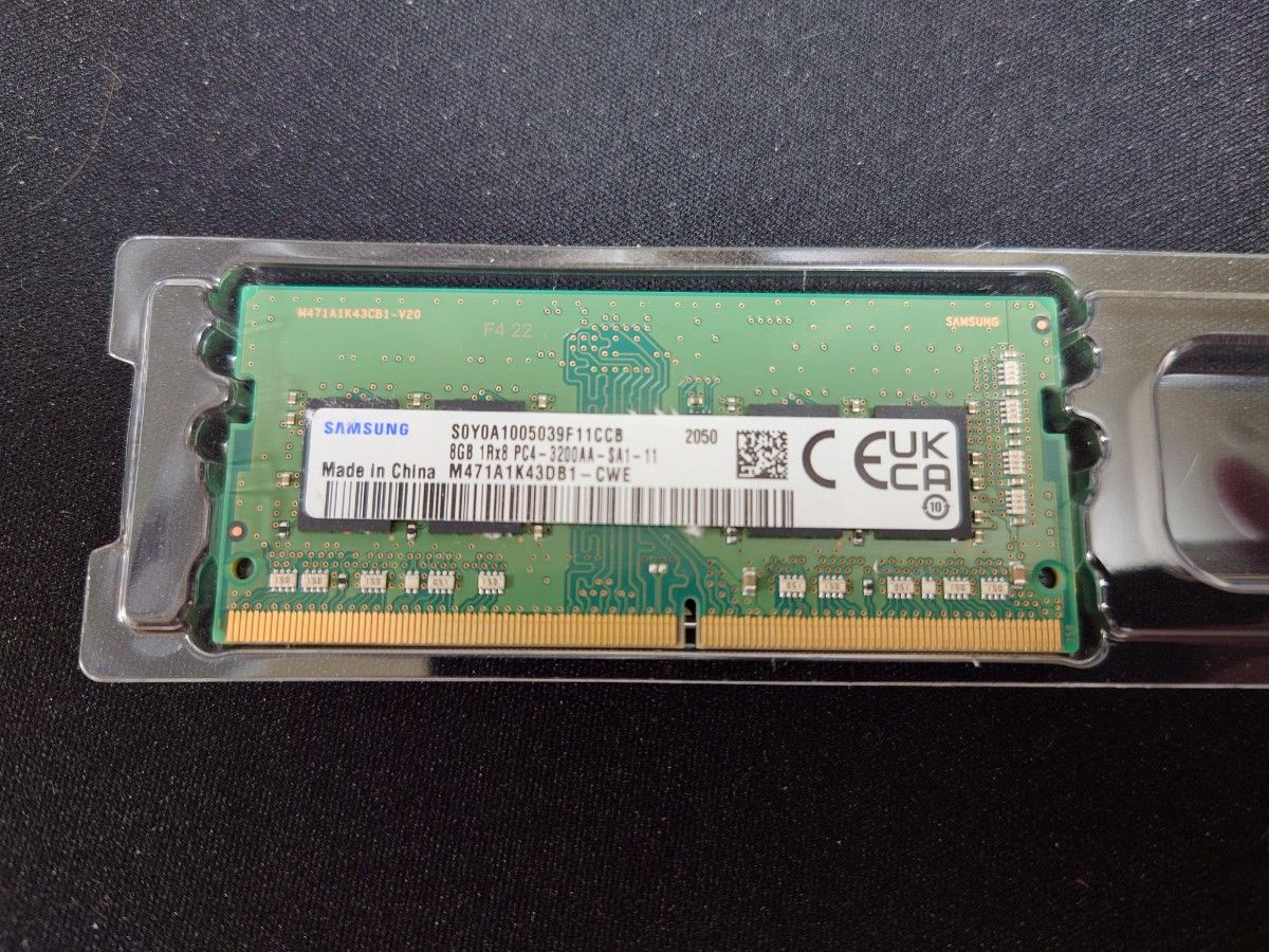 SAMSUNG サムスン PC4-25600 DDR4-3200 8GB ノートPC用メモリ