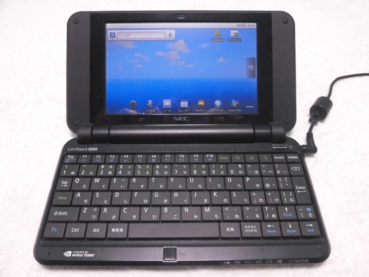 E039/ electrification has confirmed [NEC LifeTouch NOTE life Touch Note LT-NA75W the first period . ending total 1 point present condition exhibition ] Mini laptop / consumer electronics product 