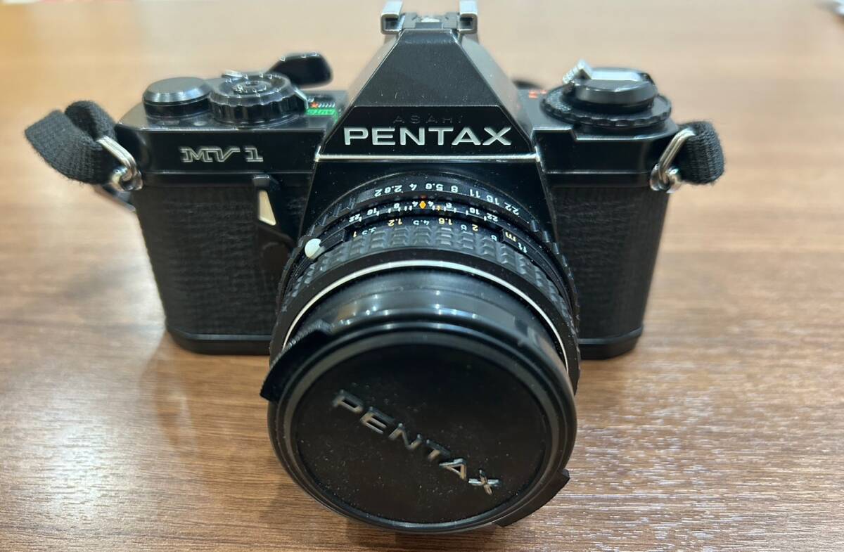 M【11C205】PENTAX ペンタックス MV1 PENTAX-M 1:2 50ｍｍ 動作未確認 Kenko49ｍｍ フィルムカメラ 一眼レフカメラ レンズ ボディ セットの画像1