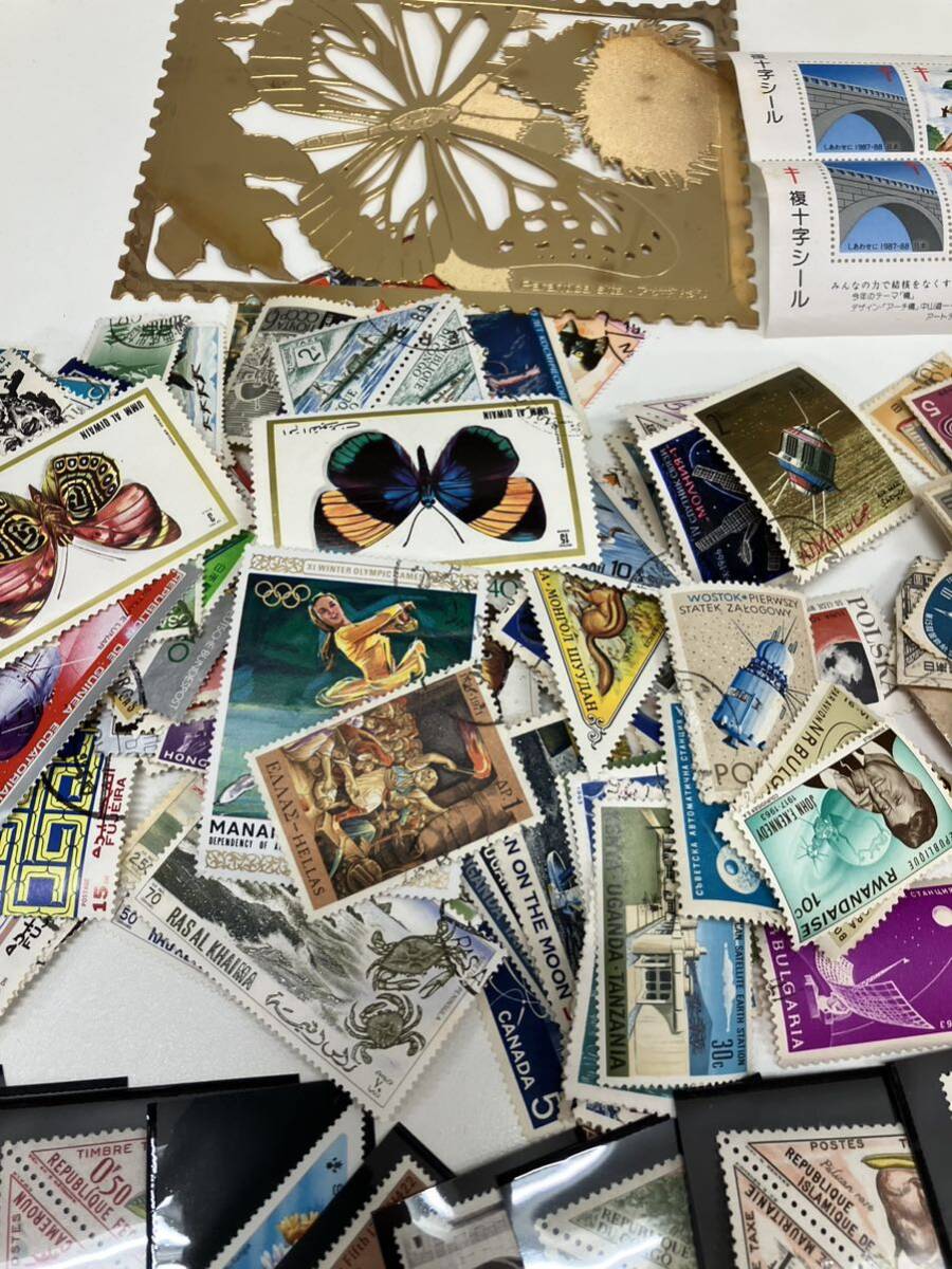 j 切手まとめ バラ シート コレクション 海外切手 使用済み切手の画像6
