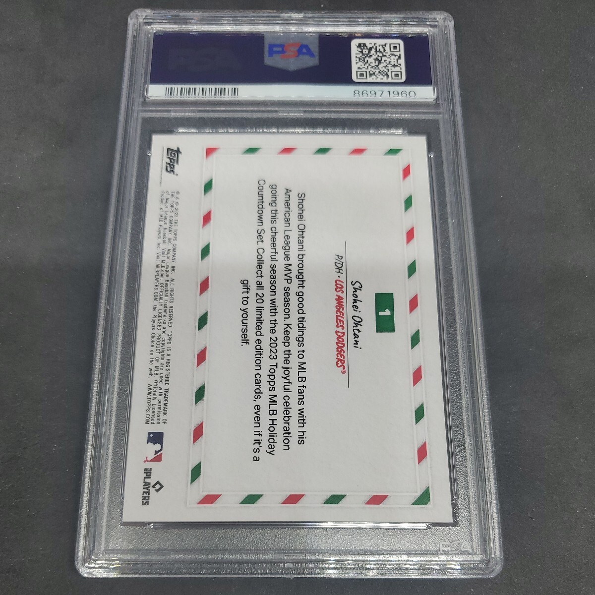 TOPPS NOW HOLIDAY ホリデー 大谷翔平 PSA 10 その2の画像2