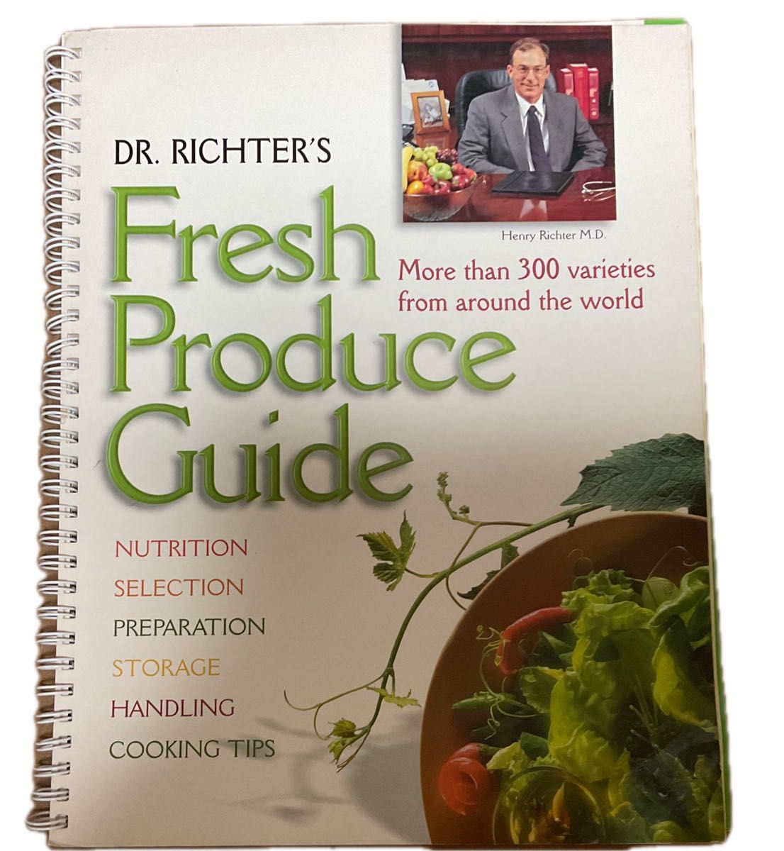 洋書　英語　Dr. Richter's Fresh Produce Guide  リング製本  野菜　果物