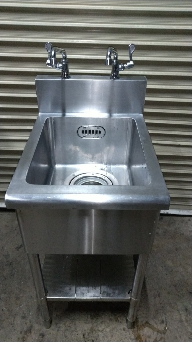 1槽シンク 中古 W450×D600×H850 BG150×60【KSF351】 厨房機器 1槽シンク 中古 W450×D600×H850 BG150×60【KSF351】 厨房機器