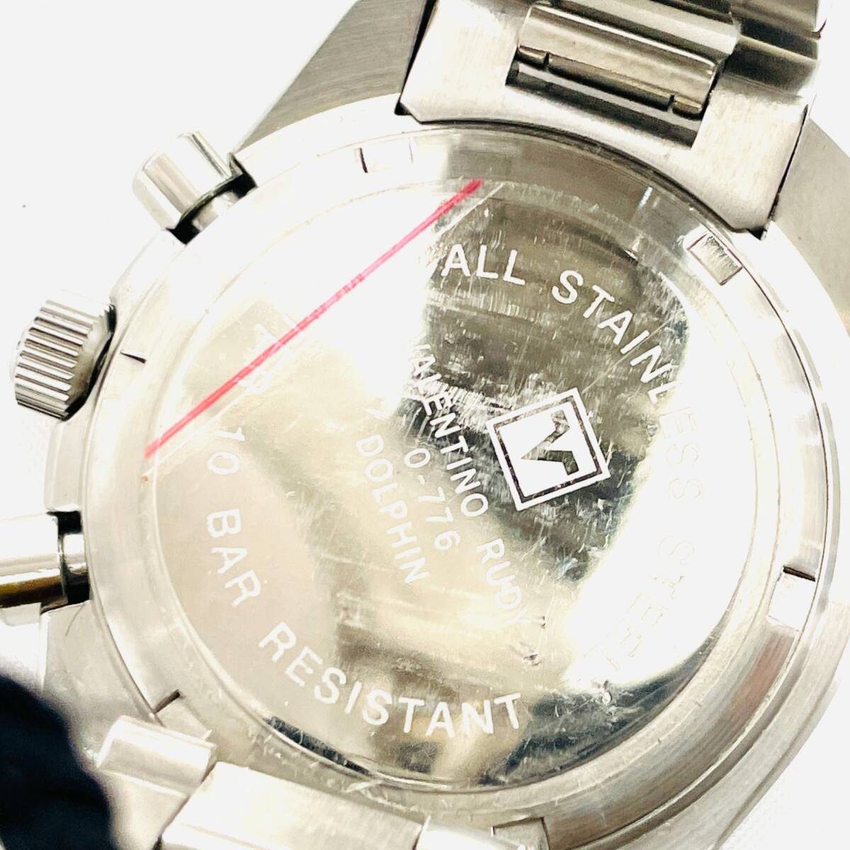 1円～★valentino rudyバレンチノルディー メンズ 腕時計 0-776 クロノグラフ タグ付き Y2403-341の画像3