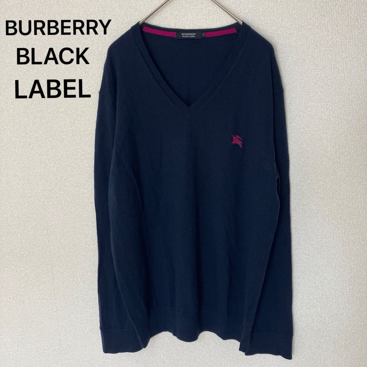 BURBERRY BLACK LABEL ニット　セーター　ネイビー　サイズ3
