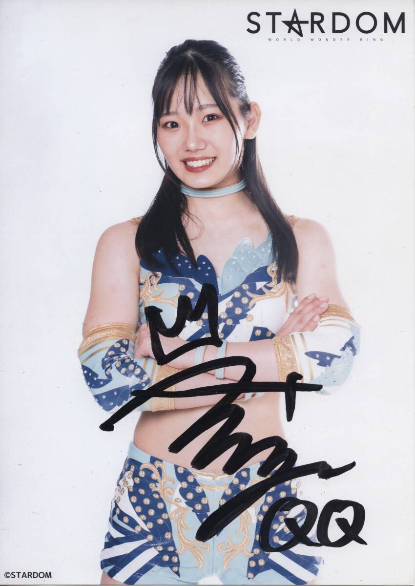 天咲光由 直筆サイン入り ポートレート A4 Stardom Autographed Portrait スターダム