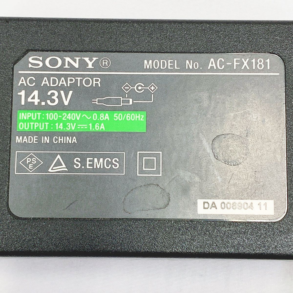 通電確認済み 純正 SONY ソニー ブルーレイディスクプレーヤー用 ACアダプター AC-FX181 充電器 対応機種 BDP-SX1 05-0310☆の画像3