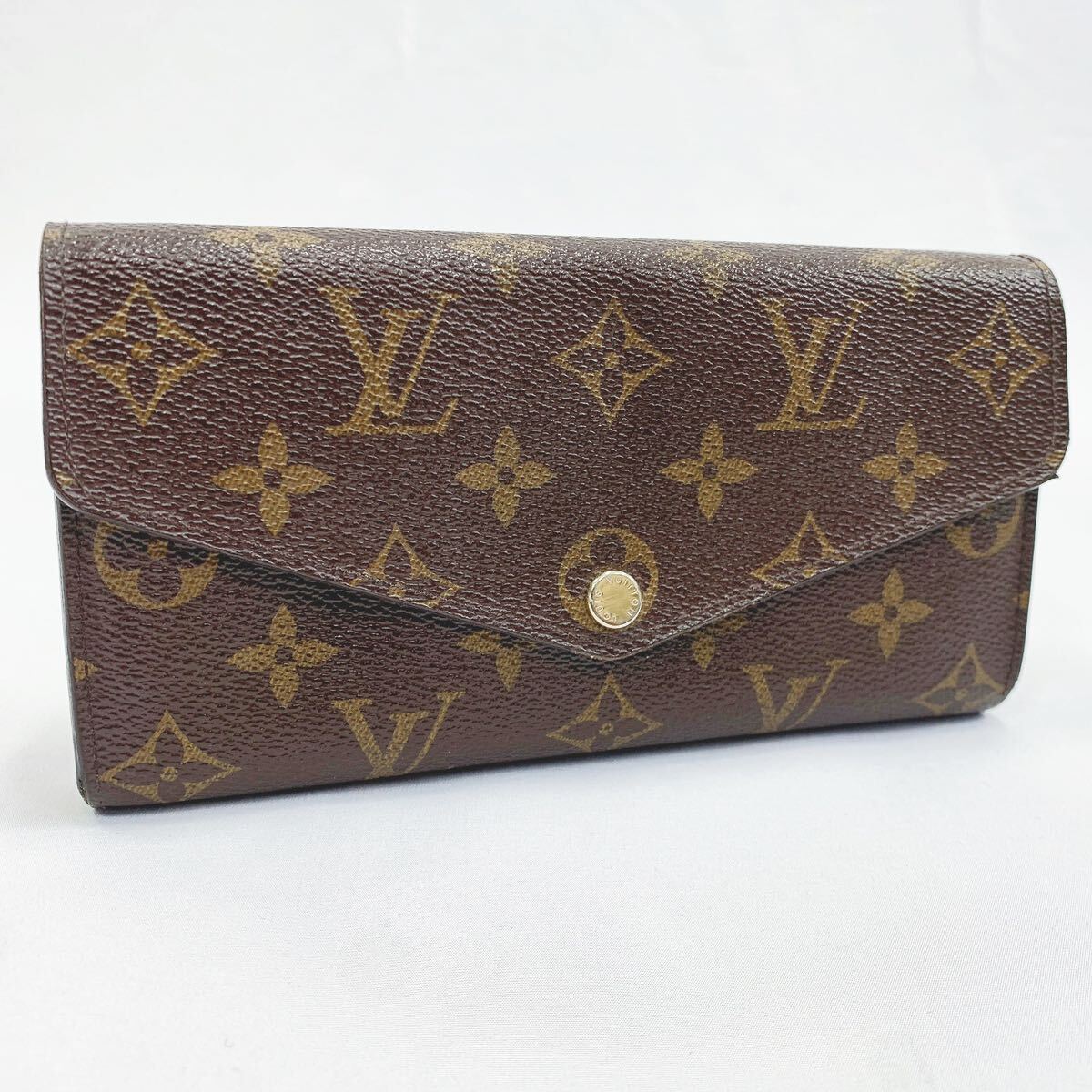 正規品 LOUIS VUITTON ルイヴィトン M60531 モノグラム ポルトフォイユ サラ 二つ折り 長財布 ウォレット ブラウン系 05-0323☆_画像2