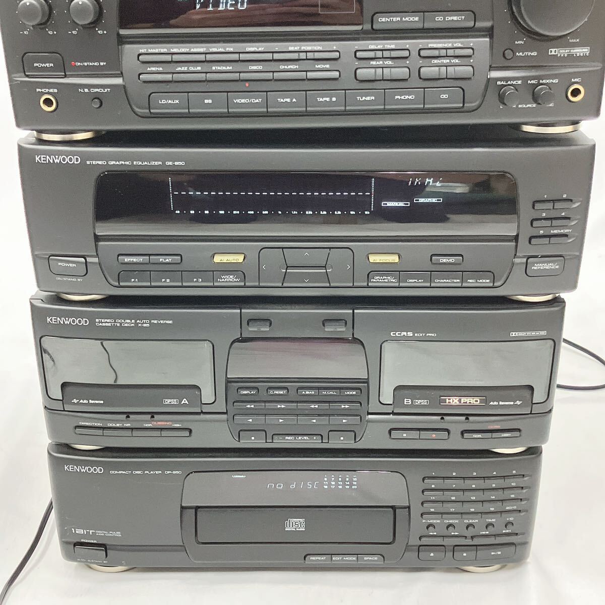 KENWOOD ケンウッド P-66/X-85/DP-950/GE-850/T-85/A-85/S-9M/SW-9 システムコンポ　オーディオ機器　追加写真有り　02-0319_画像4