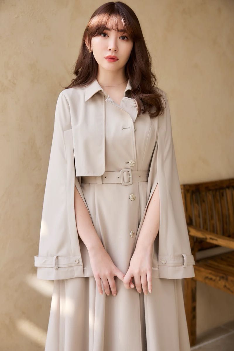 Classical Open Sleeve Trench Coat Herlipto トレンチコート Classical Open Sleeve Trench Coat Herlipto トレンチコート