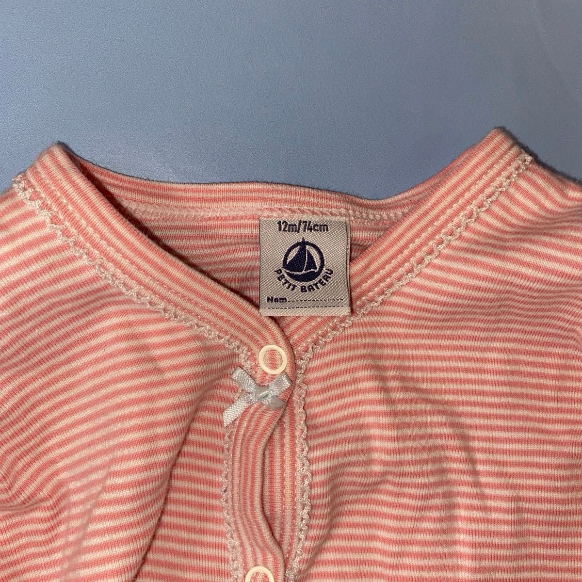 70cm 75cm プチバトー　petit bateau ロンパース　ピンク