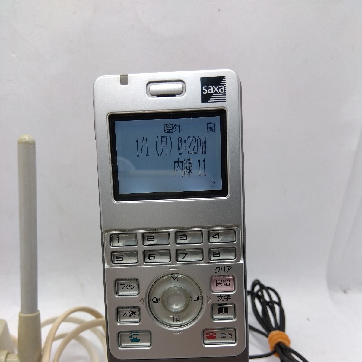 中古 ビジネスホン用 コードレス電話機　SAXA　サクサ DC600 PS ＋ DC600 CS デジタルコードレス電話機　ACアダプター　　2_画像2