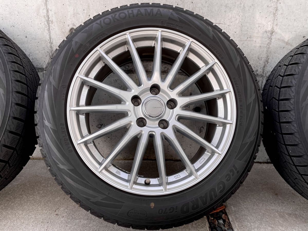 (送料無料一度きり出品+ほぼ新品)ヨコハマ IG70 235/50R18 アルファード ヴェルファイア デリカ エルグランド スタッドレス バリ山 アルミ_画像6