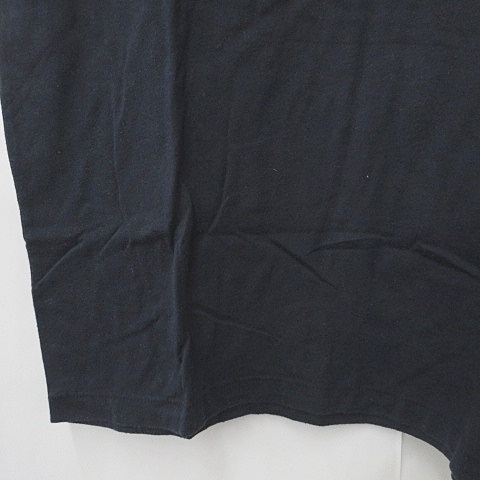 Abercrombie&Fitch アバクロンビー＆フィッチ Tシャツ 半袖 刺繍 コットン 紺 ネイビー L_画像4