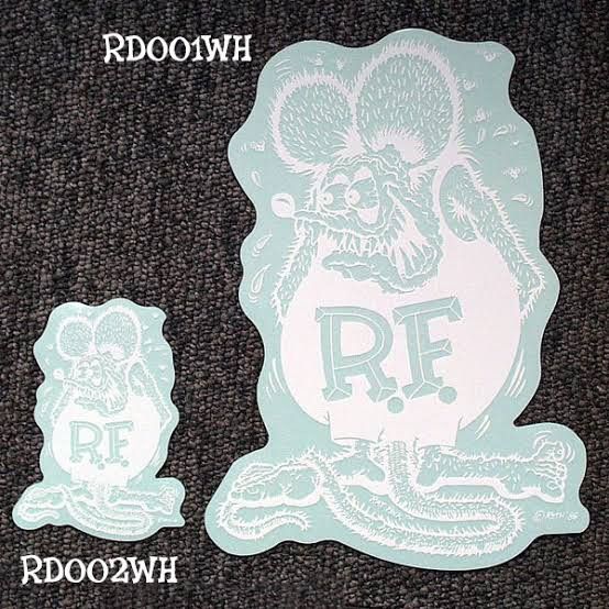 再入荷!!【RAT FINK】ラットフィンク デカール ステッカー ホワイト /Sサイズ /クリアータイプ