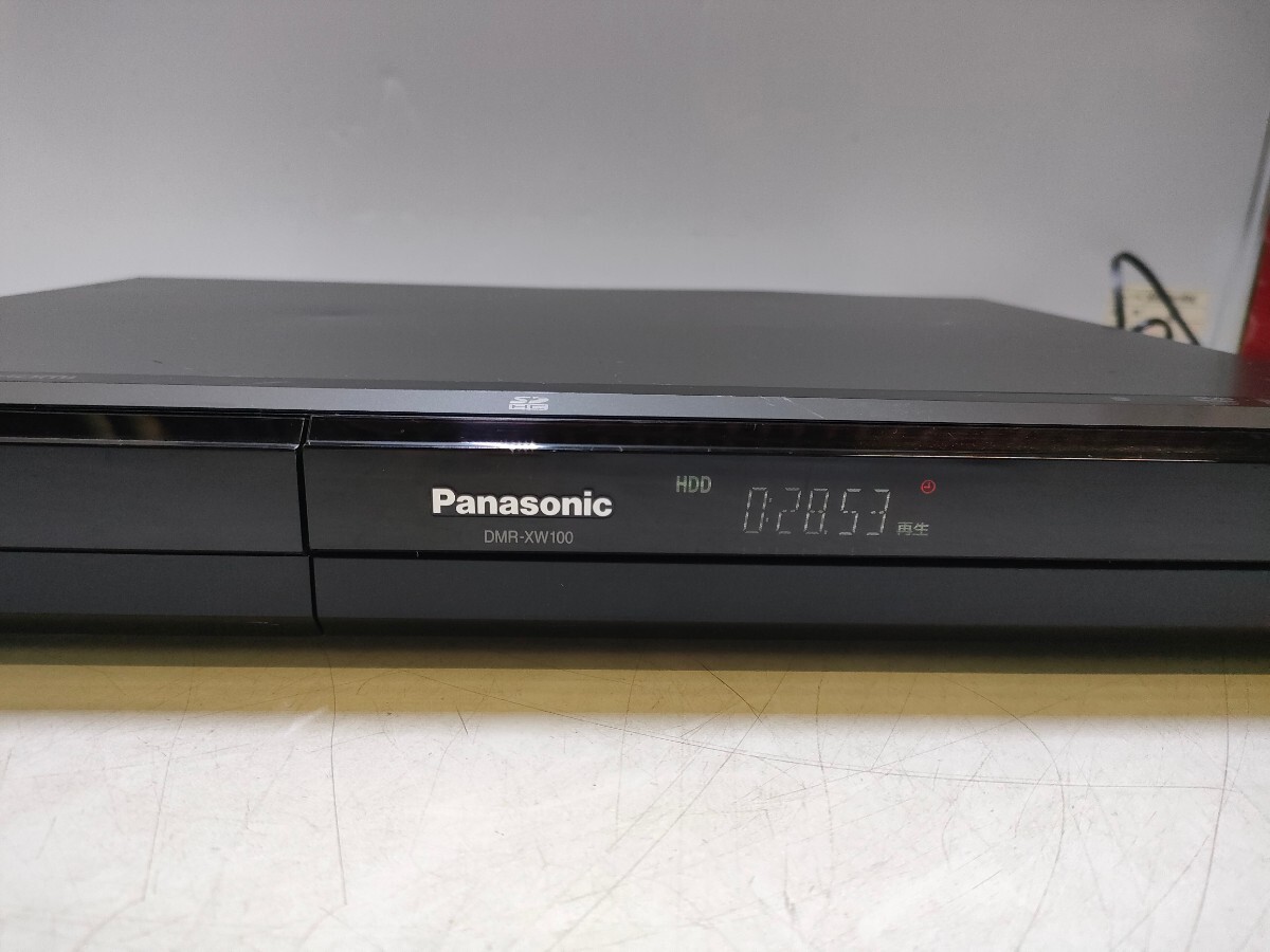 E237( used present condition, disinfection bacteria elimination settled, immediately shipping )Panasonic Panasonic HDD/DVD recorder DMR-XW100 ( power supply +3 color wiring +B-CAS attaching )
