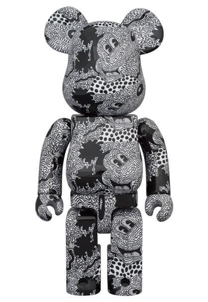 送料無料 MEDICOMTOY 正規品100% 400% mickey mouse Keith haring ミッキーマウス キースヘリング/basquit andyWarhol kaws bapeの画像2