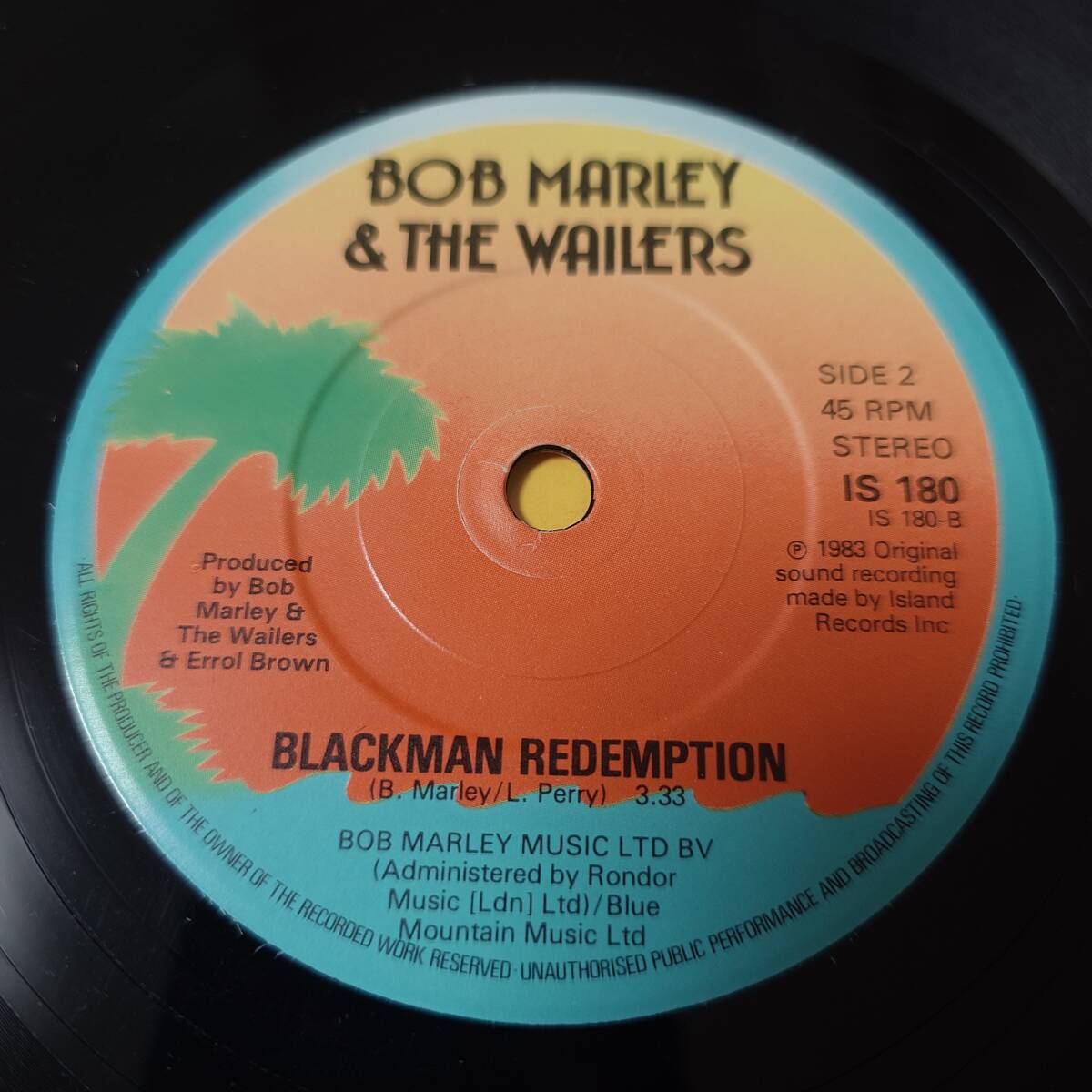 Bob Marley & The Wailers - Waiting In Vain / Blackman Redemption // Island Records 7inch / Rootsの画像4