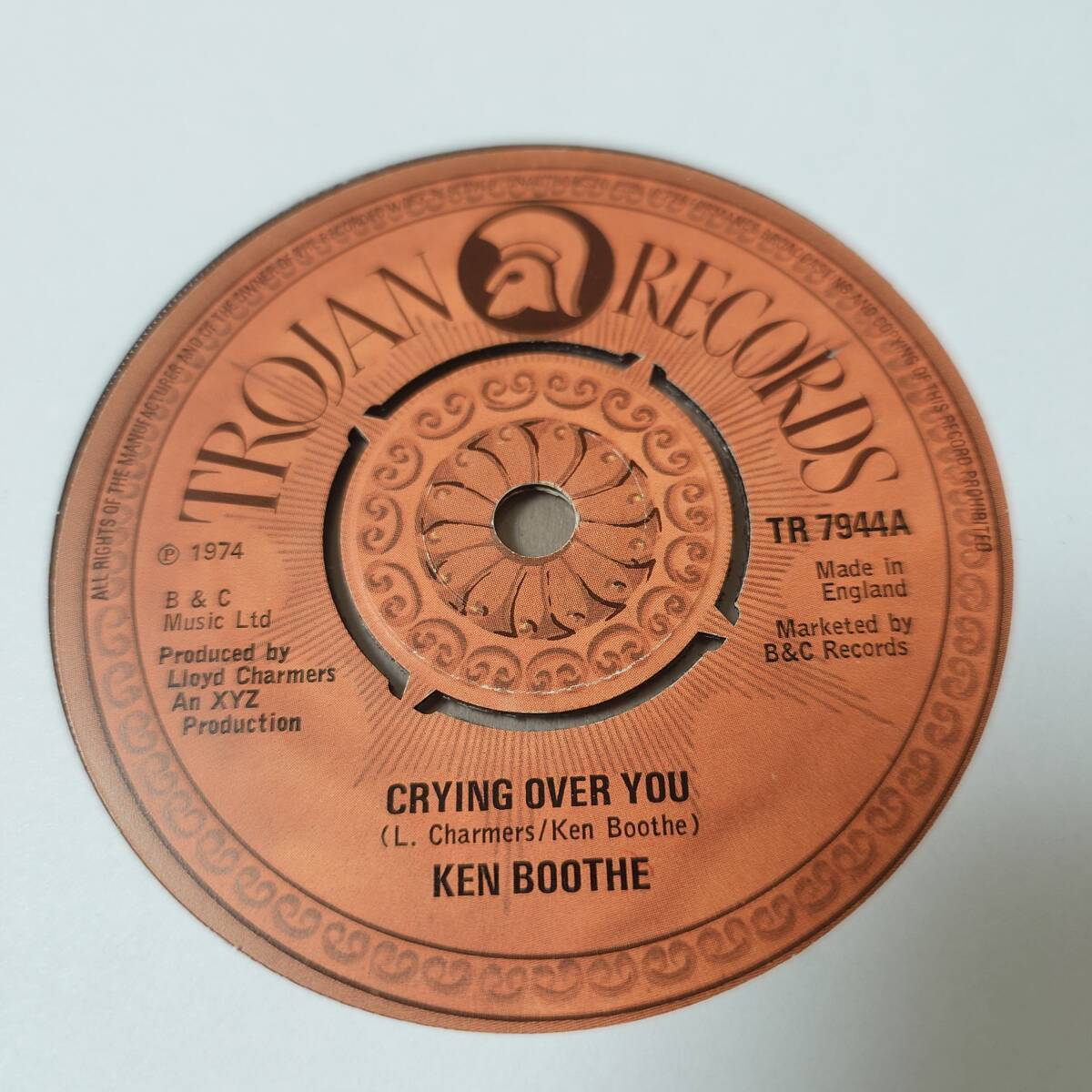 Ken Boothe - Crying Over You / Now You Can See Me Again (When Will I See You Again) // Trojan Records 7inchの画像1