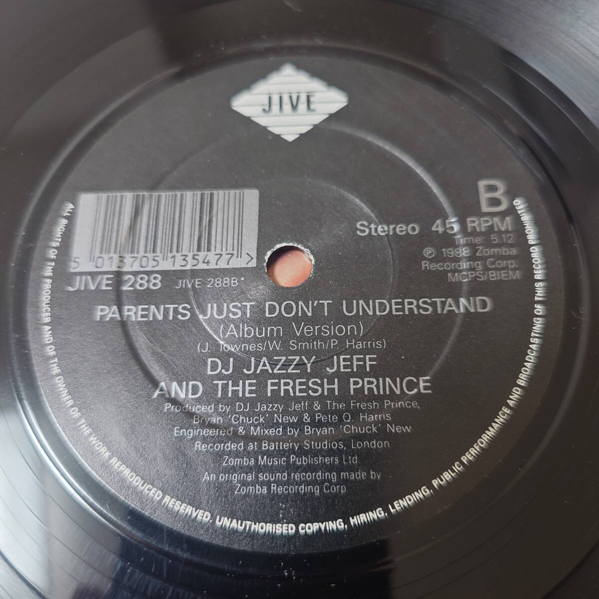 DJ Jazzy Jeff & The Fresh Prince - Ring My Bell / Parents Just Don't Understand / Anita Ward // Jive 7inchの画像4