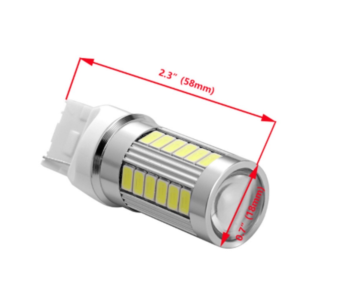 ★デリカD5などに★匿名配送★新品★送料無料★T20 LED 33SMD バルブ ホワイト バックランプ 2球セット_画像2