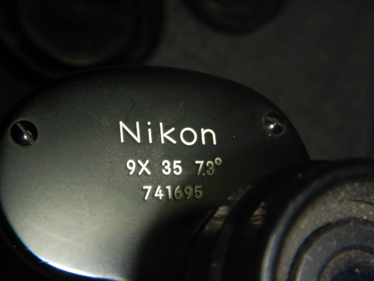Nikon BINOCULARS 9×35A レザーケース 箱あり ニコン プリズム双眼鏡 双眼鏡 日本工学_画像3