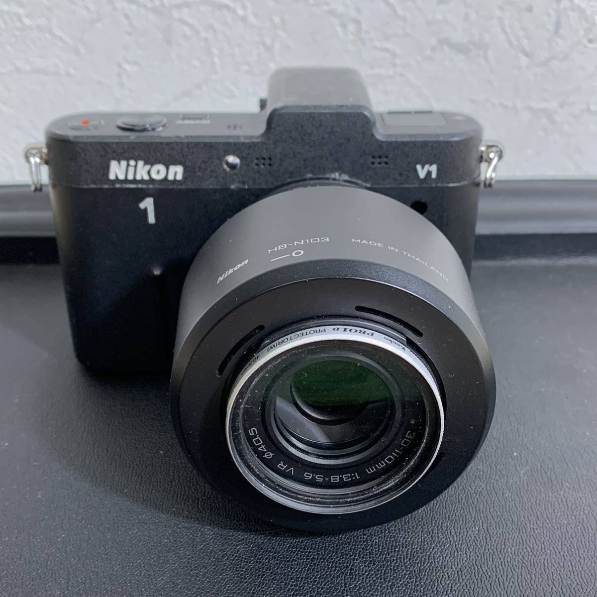 【H】 Nikon 1 V1 ボディ ブラック NIKKOR 30-110mm 1:3.8-5.6 VR ミラーレス一眼 カメラ 動作未確認_画像2