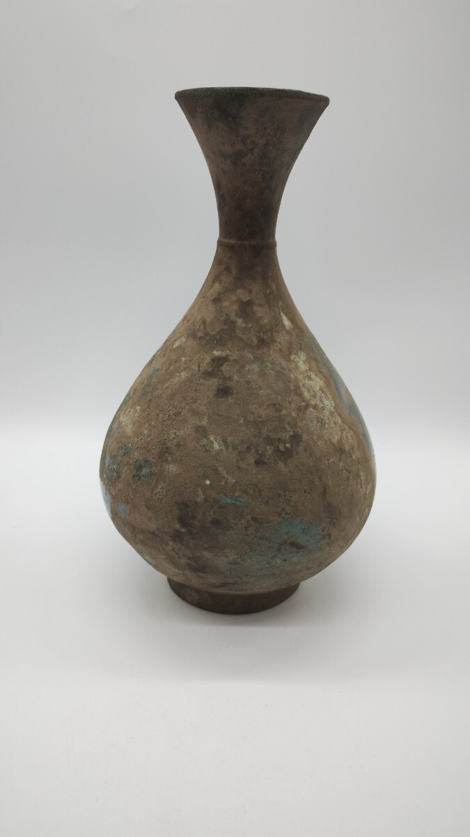  Joseon Dynasty old thing vase flower go in Joseon Dynasty era era thing flower vase copper vessel old fine art 