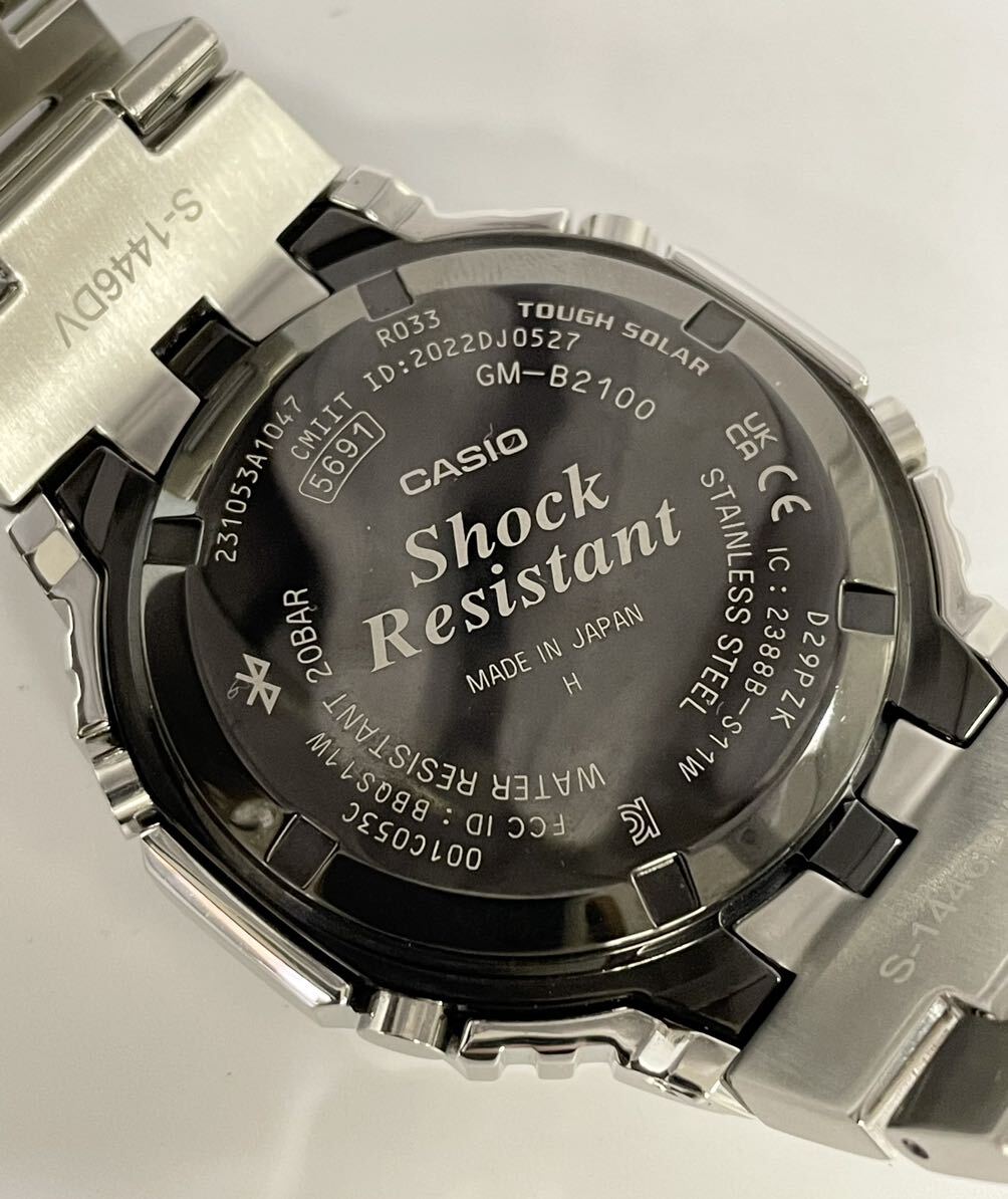 【3M10】1円スタート CASIO G-SHOCK / GM-B2100 カシオ ジーショック 黒文字盤 ソーラー メンズ 腕時計 稼働品_画像10