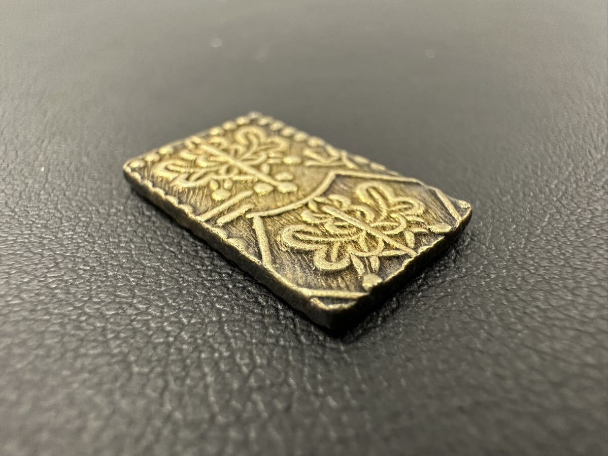 【3M34】 1円スタート 二分金 二分判金 明治 重量 約 3.03g 古銭 真贋不明 の画像6