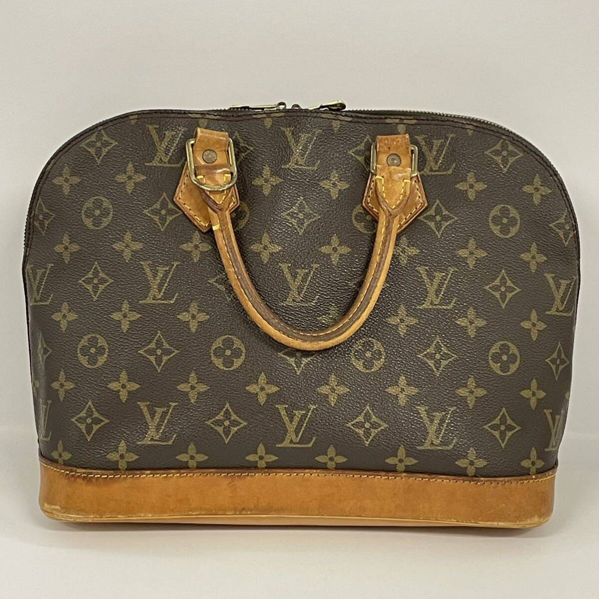 【K12】 1円スタート LOUIS VUITTON / BA0995 ルイヴィトン モノグラム アルマ 旧型 ハンドバッグ ブラウン レディース_画像2