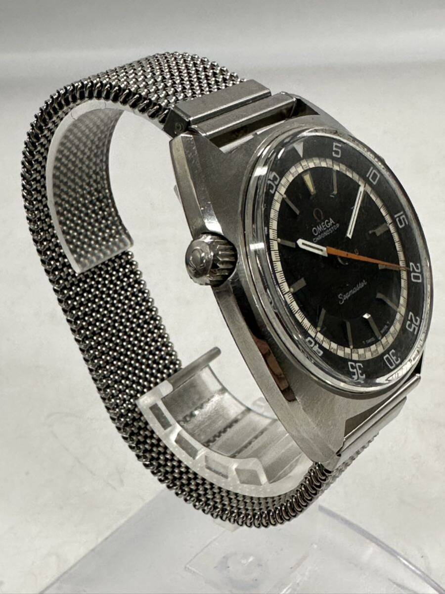 【3T39】1円スタート OMEGA CHRONOSTOP Seamaster / Cal.865 オメガ クロノストップ シーマスター 稼働品 手巻き メンズ 腕時計 の画像7