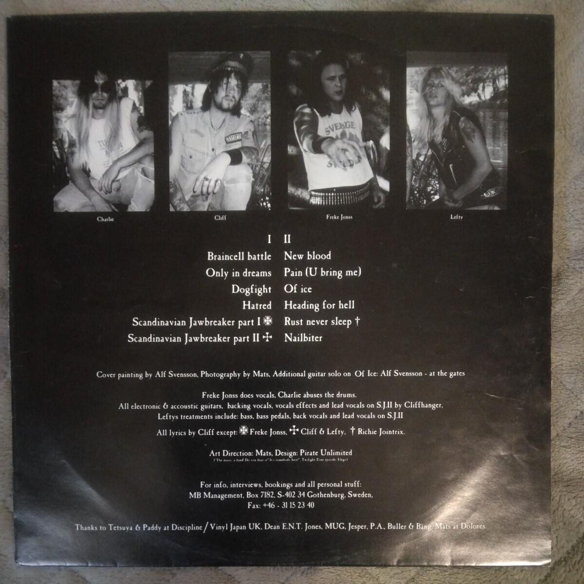 激レア ANTI CIMEX/SCANDINAVIAN JAWBREAKER LP VINYL JAPAN オリジナル盤 discharge shitlickersの画像3