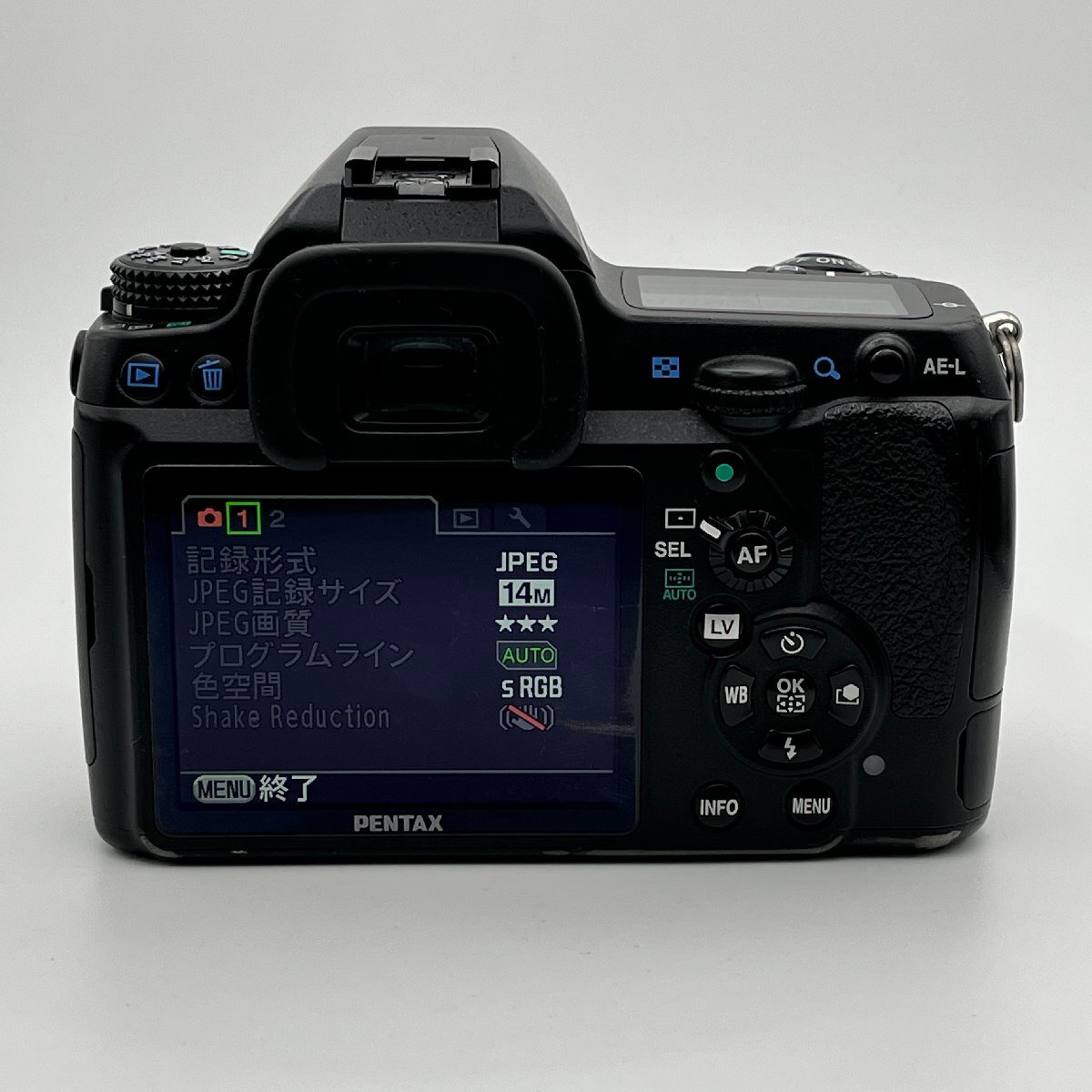 PENTAX K-7 ペンタックス デジタル一眼レフカメラ 約1460万画素 ガラスプリズムファインダー 手ブレ補正機構 動画撮影機能 搭載 現状品の画像6