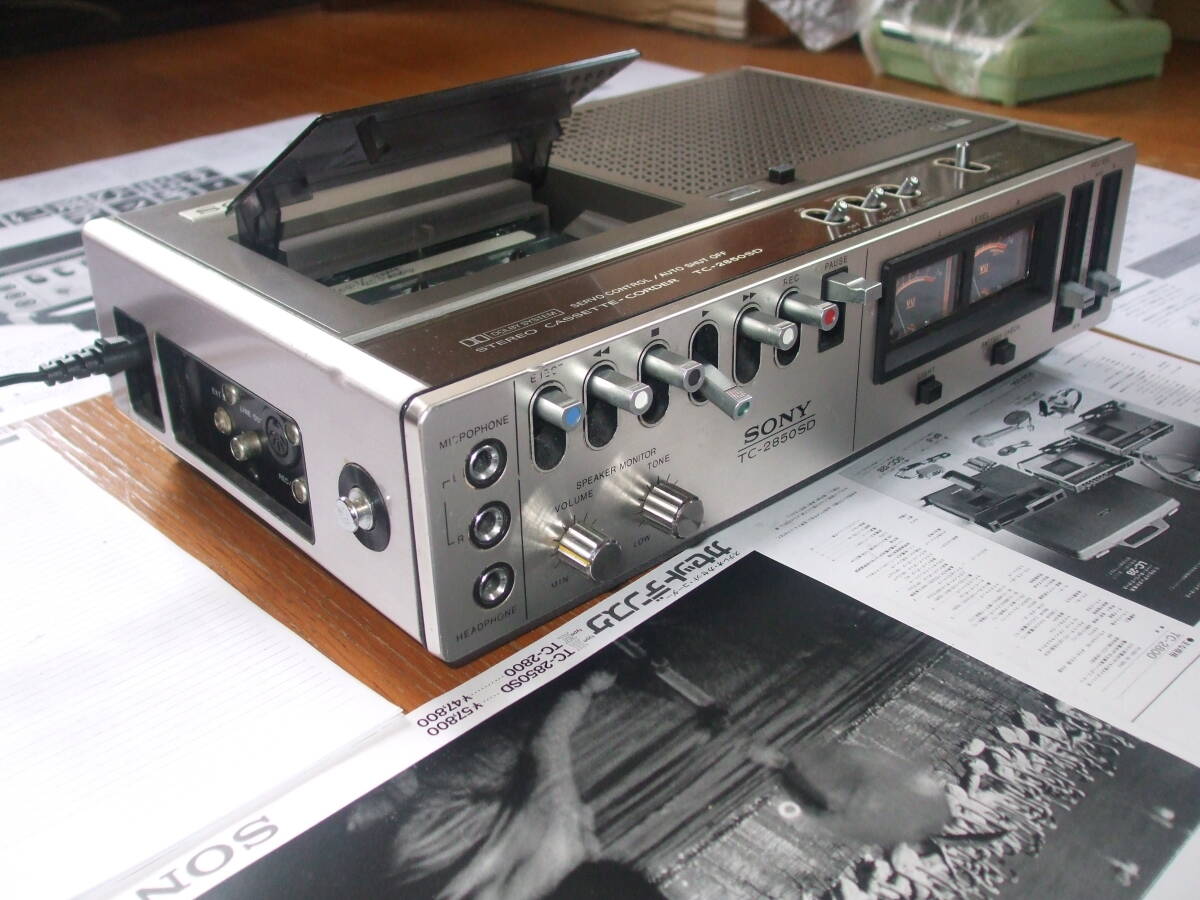 *送料無料!新品ベルト:ソニー.カセットデンスケTC-2850SD※半ジャンク:右:音出ません,他は修理,ピッチ調整,安く出品.コード,取説,パンフ付 *送料無料!新品ベルト:ソニー.カセットデンスケTC-2850SD※半ジャンク:右:音出ません,他は修理,ピッチ調整,安く出品.コード,取説,パンフ付
