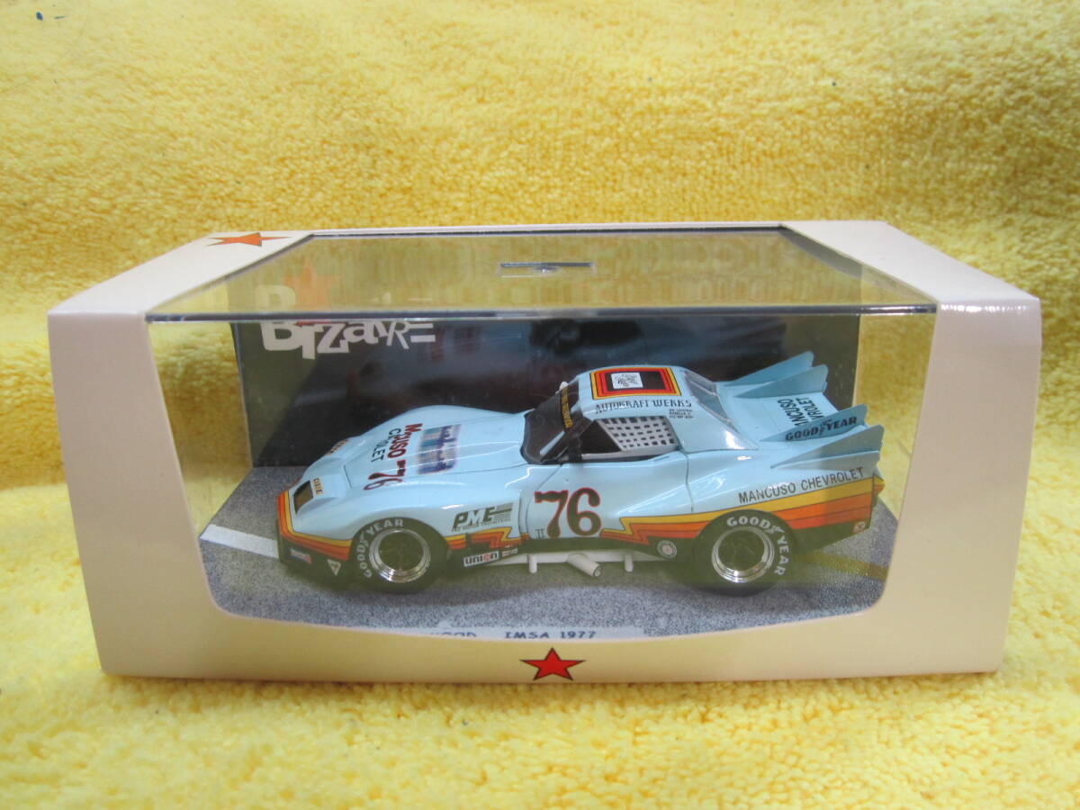 BIZARRE BZ132 1/43 MANCUSO CORVETTE GREENWOOD IMSA 1977 P BIZARRE BZ132 1/43 MANCUSO CORVETTE GREENWOOD IMSA 1977 P