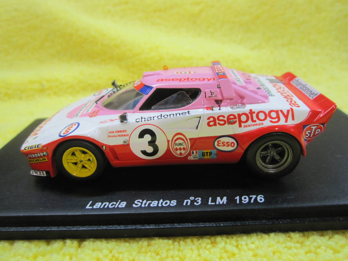 Spark S0603 1/43 Lancia Stratos #3 LM 1976 L. Lombardi C.Dacremont（ランチア ストラトス 1976年ル・マン24時間 20位_画像5