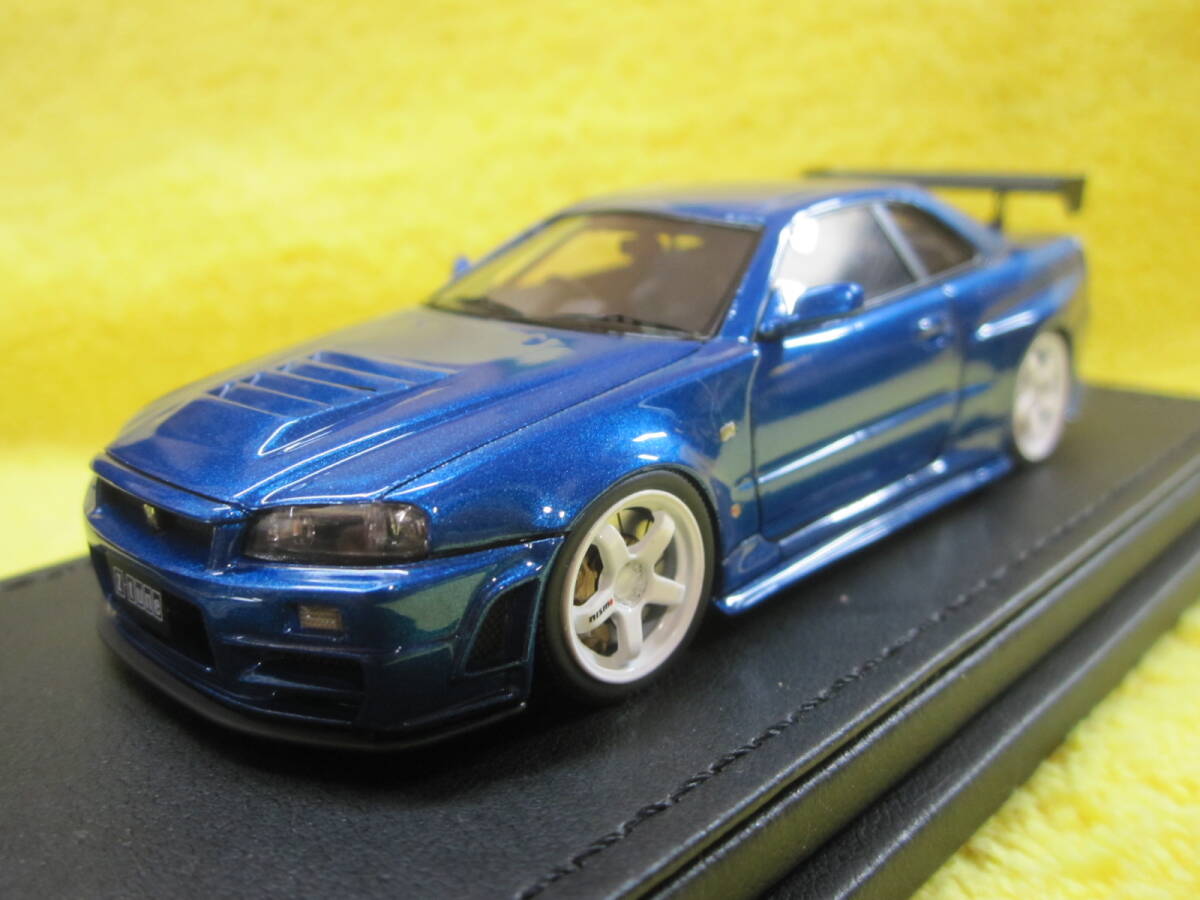 IG 0791 1/43 Nismo R34 SKYLINE GT-R Z-tune Bayside Blue IG 0791 1/43 Nismo R34 SKYLINE GT-R Z-tune Bayside Blue