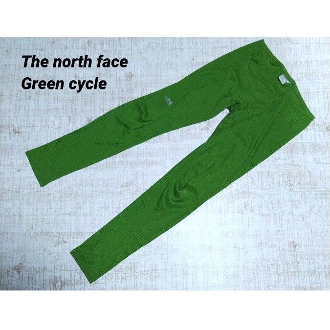 the north face green cycle スパッツ　タイツ　レギンス