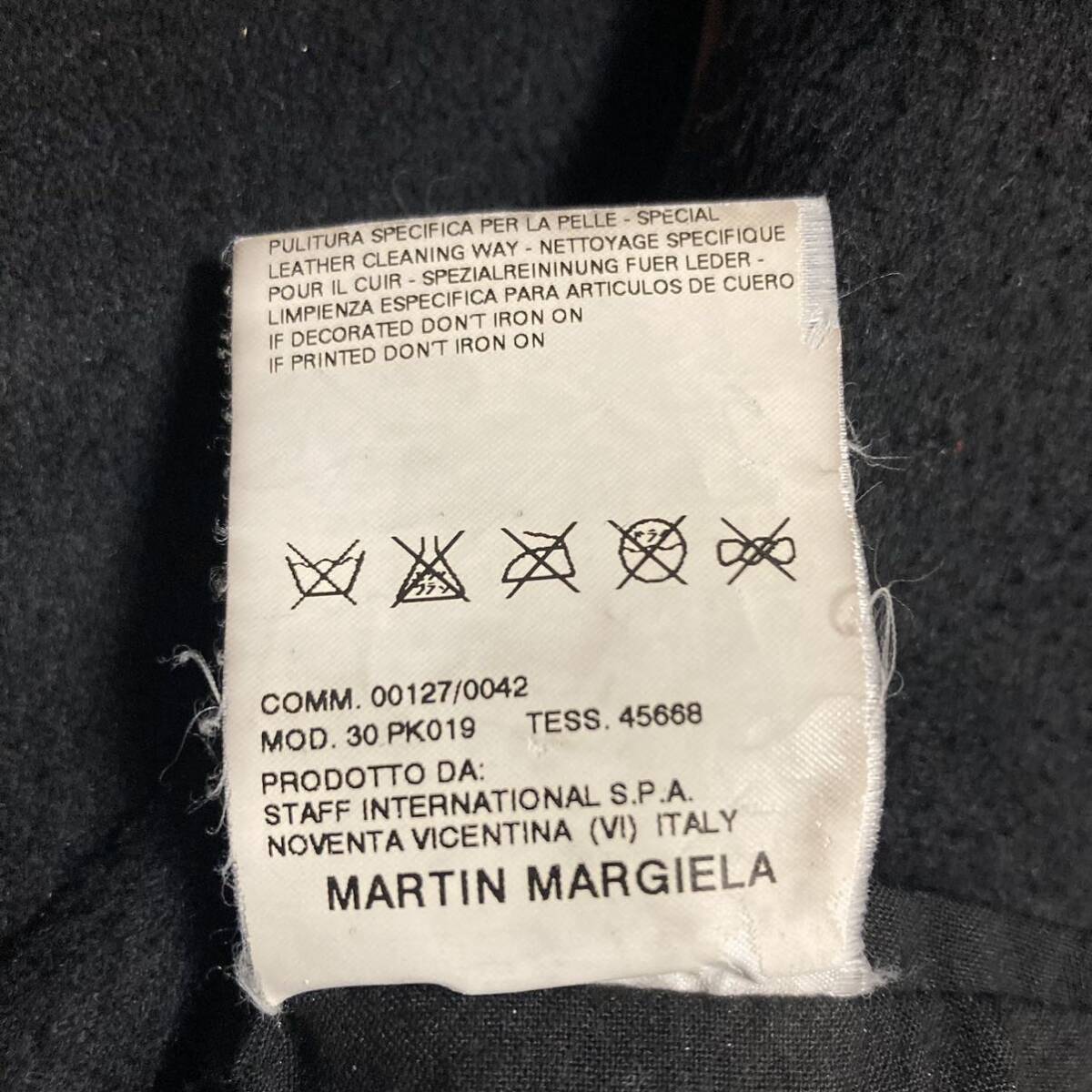 初期 Maison Margiela マルジェラ 難有り 04aw 八の字 ライダース メゾンマルジェラ 46 ブラウンの画像7