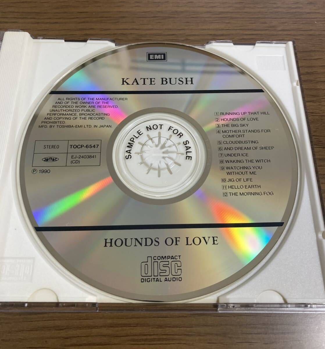 非売品 CD ケイト・ブッシュ 愛のかたち Kate Bush Hounds Of Love 愛のかたち 当時物 廃盤 見本盤 プロモ サンプル プロモーション 販促_画像3