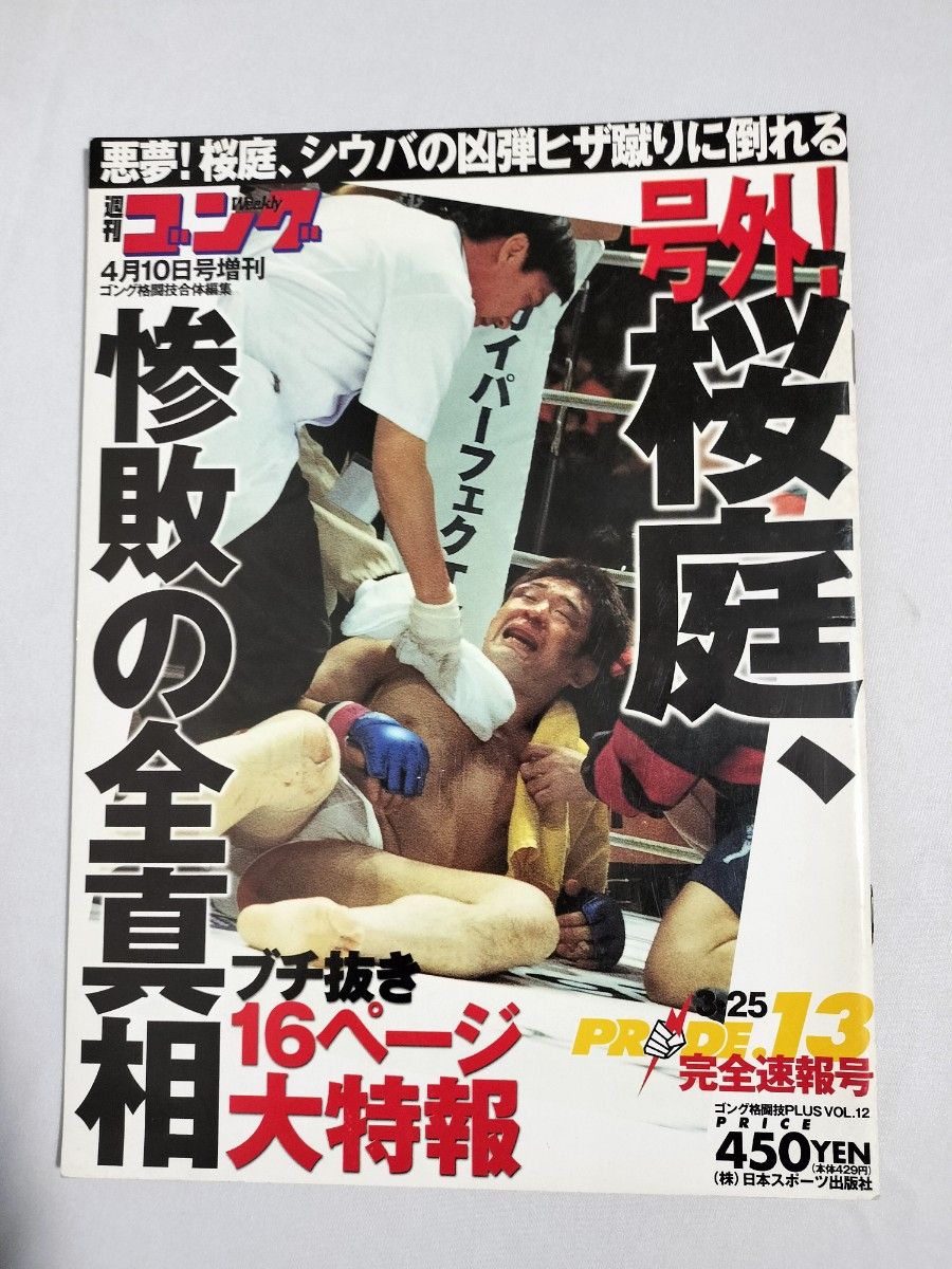 桜庭 シウバ PRIDE13写真集 ゴング格闘技 2001年4月10日号増刊 