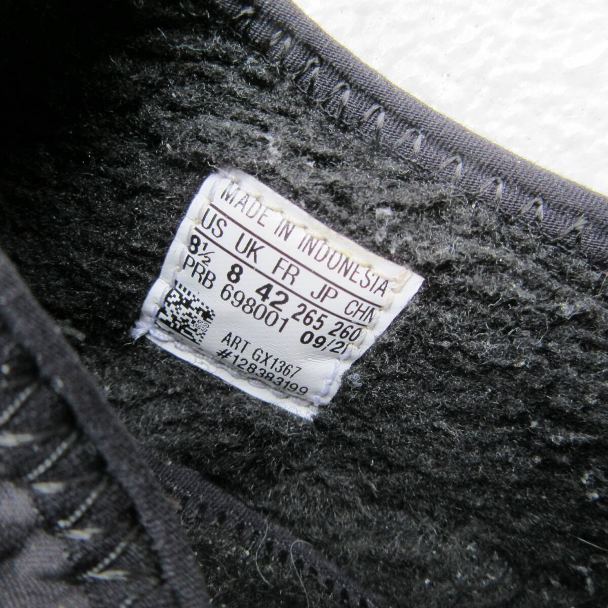 adidas superstar ART GX1367 SS SLIPON FLEECE スーパースター スリッポン フリース　黒　サイズ26.5ｃｍ　　_画像6
